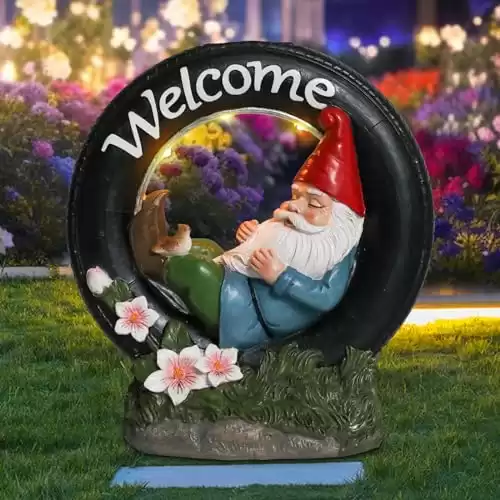 Welcome Gnome Solar Powered LED Light