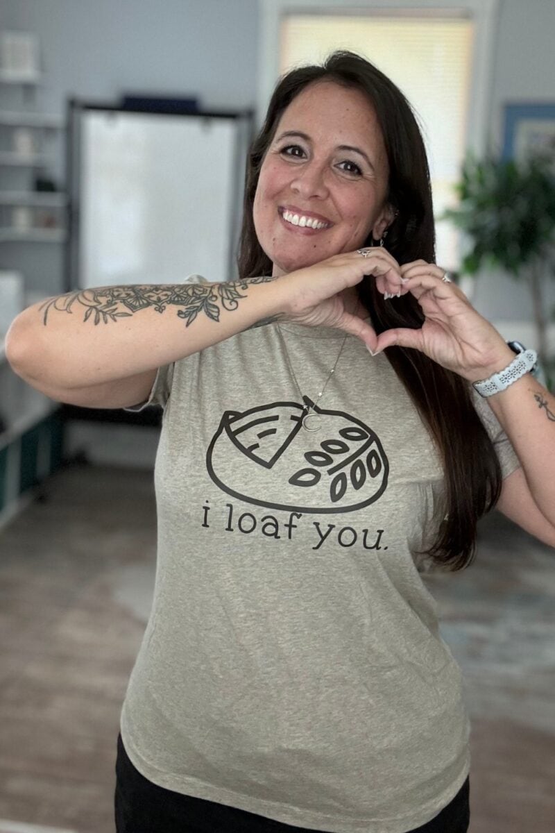 I Loaf You Shirt – Funny Sourdough Bread Lover Tee